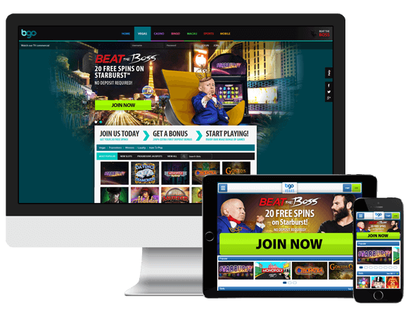Bgo Online Casino Multi platform mockup