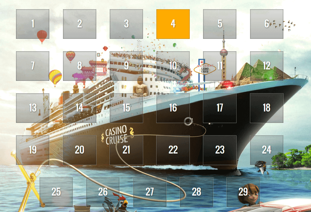Image of Casino Cruise's Promotional Calendar