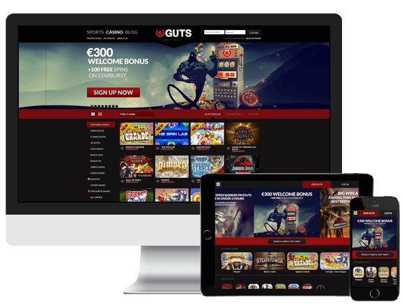 An image of Guts Casino on Multiple Platforms
