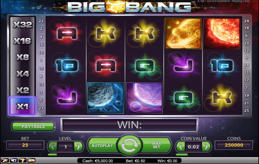 Image of Big Bang online slot 2