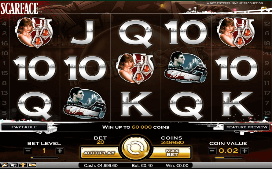 Image of Scarface online slot 