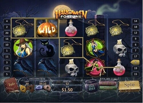 Image of Mansion casino Halloween Fortune online slot