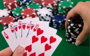 Royal Flush Highest valued hand in poker