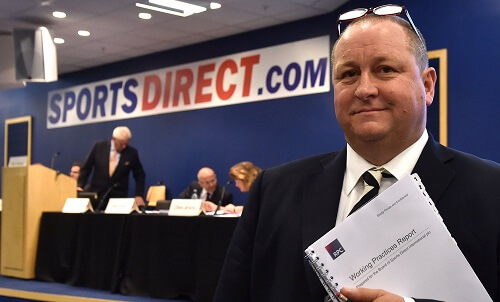 Image of Sports Direct Chief Executive
