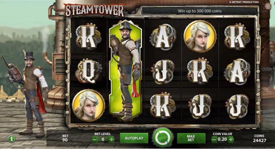A screenshot of the Steam Tower gameplay