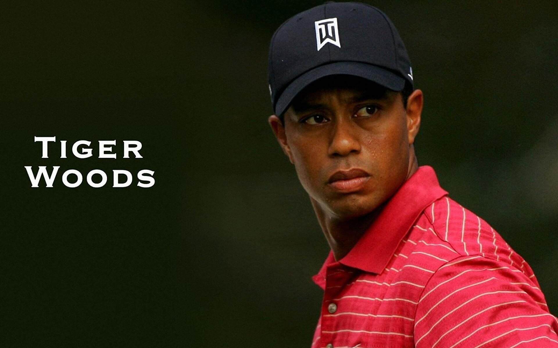 Image of Tiger Woods with Text