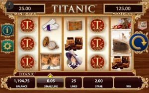 Titanic online slot game in-game