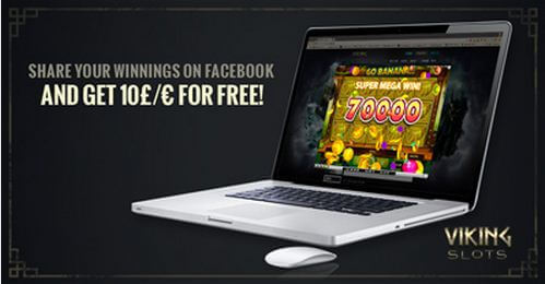 image of viking slots facebook promotion
