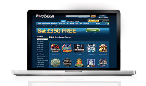 Roxy Palace Casino laptop