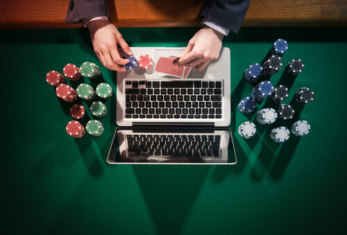 Image of Online Gambling in action
