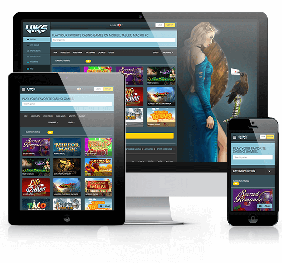 Viks Casino Website on Desktop and Mobile
