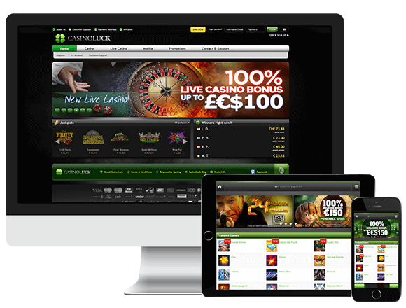 An image of Casino Luck on Multiple Platforms