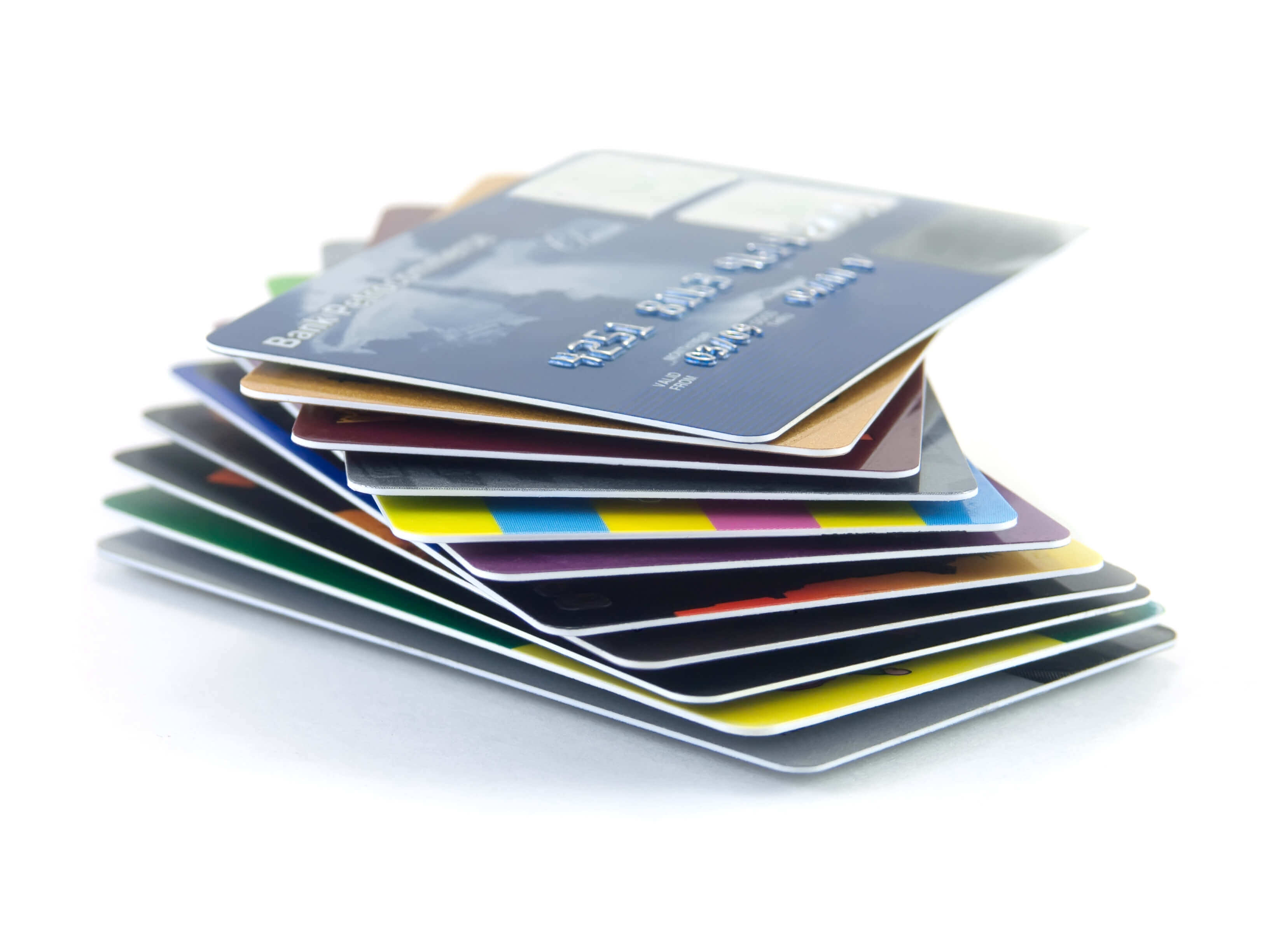 Image of a pile of credit cards