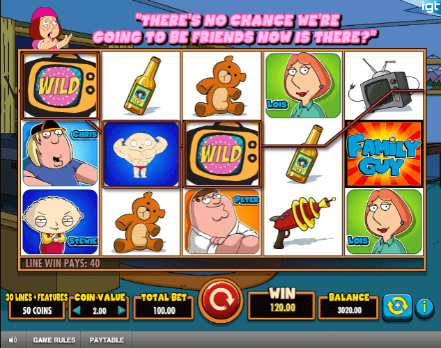 Image of Family Guy Online Slot in play