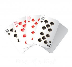 An image of the Poker Hand Four of a kind