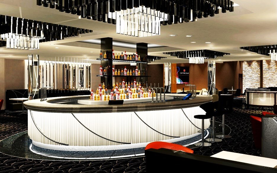 An image of the bar area at Genting Club Westcliff Casino