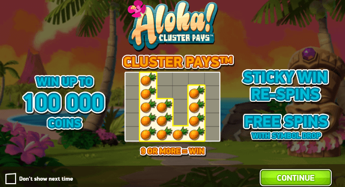 Image of Aloha Cluster Pays Online Slot lOGO