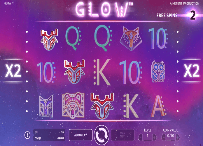 Image of Glow Online Slot Wild 