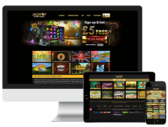 Image of Jackpot Mobile Casino on Multiplatform interfaces