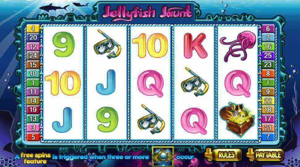 A screenshot of the Jellyfish Jaunt Online Slot Game