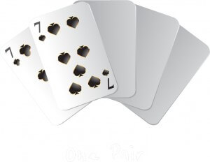 An image of the Poker Hand one pair