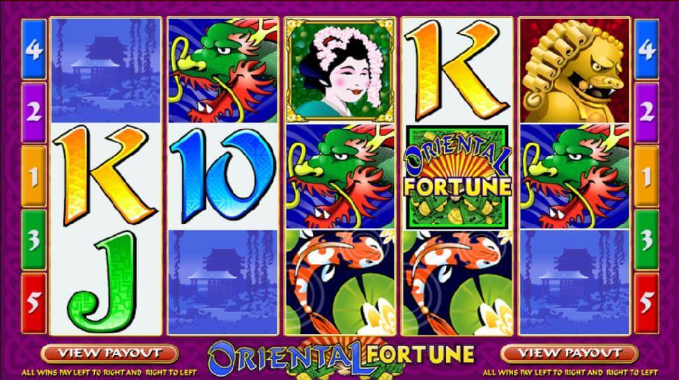 A screenshot of Oriental Fortune Online Slot