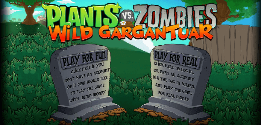Image of Plants vs Zombies online slot logo