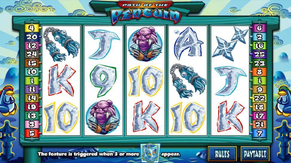 A screenshot of Path of the Penguin Online Slot