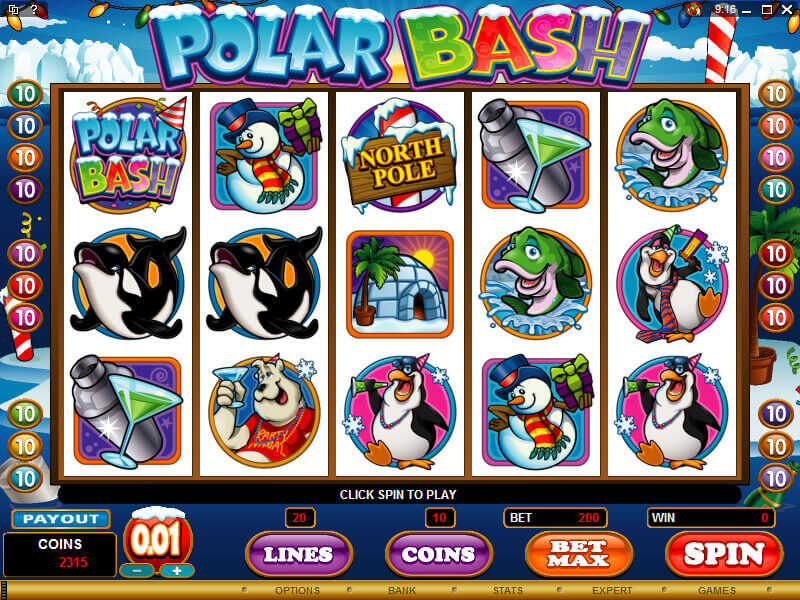 A screenshot of Polar Bash Online Slot