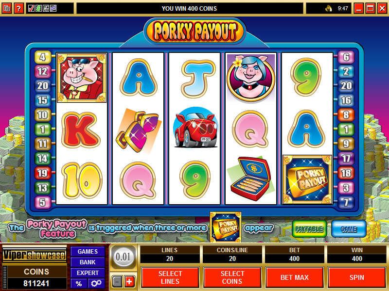 A screenshot of Porky Payout Online Slot