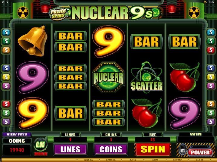 A screenshot of Power Spins Nuclear Online Slot