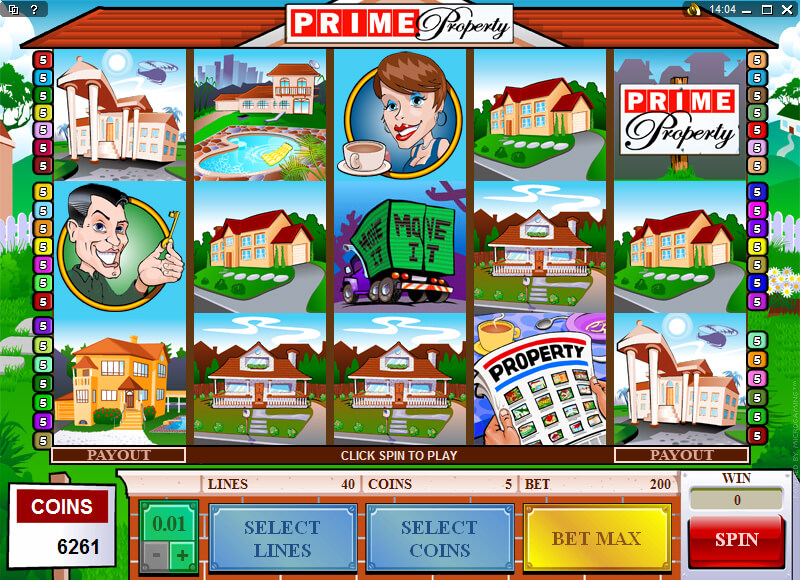 A screenshot of Prime Property Online Slot