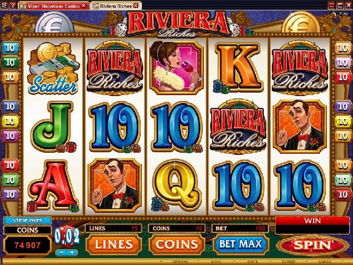 A screenshot of Riveria Riches Online Slot