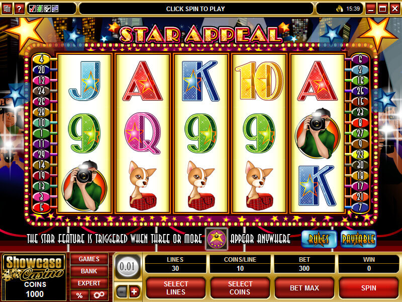 An image of Star Appeal Online Slot Gameplay