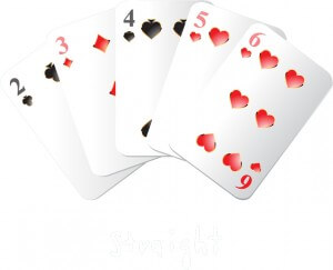 An image of the Poker Hand Straight