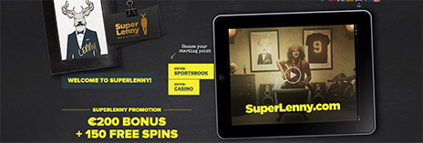 An image of superLenny Casino banner