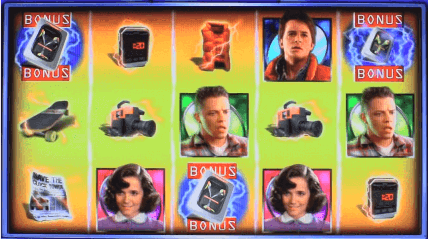 Image of Back to the Future online slot in play