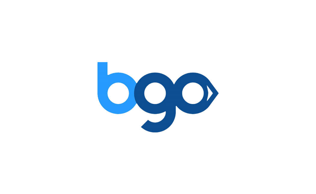 The bgo casino logo on a white background
