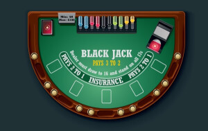 An image of a blackjack table
