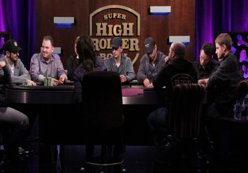 Action from the 2016 Super High Roller Bowl